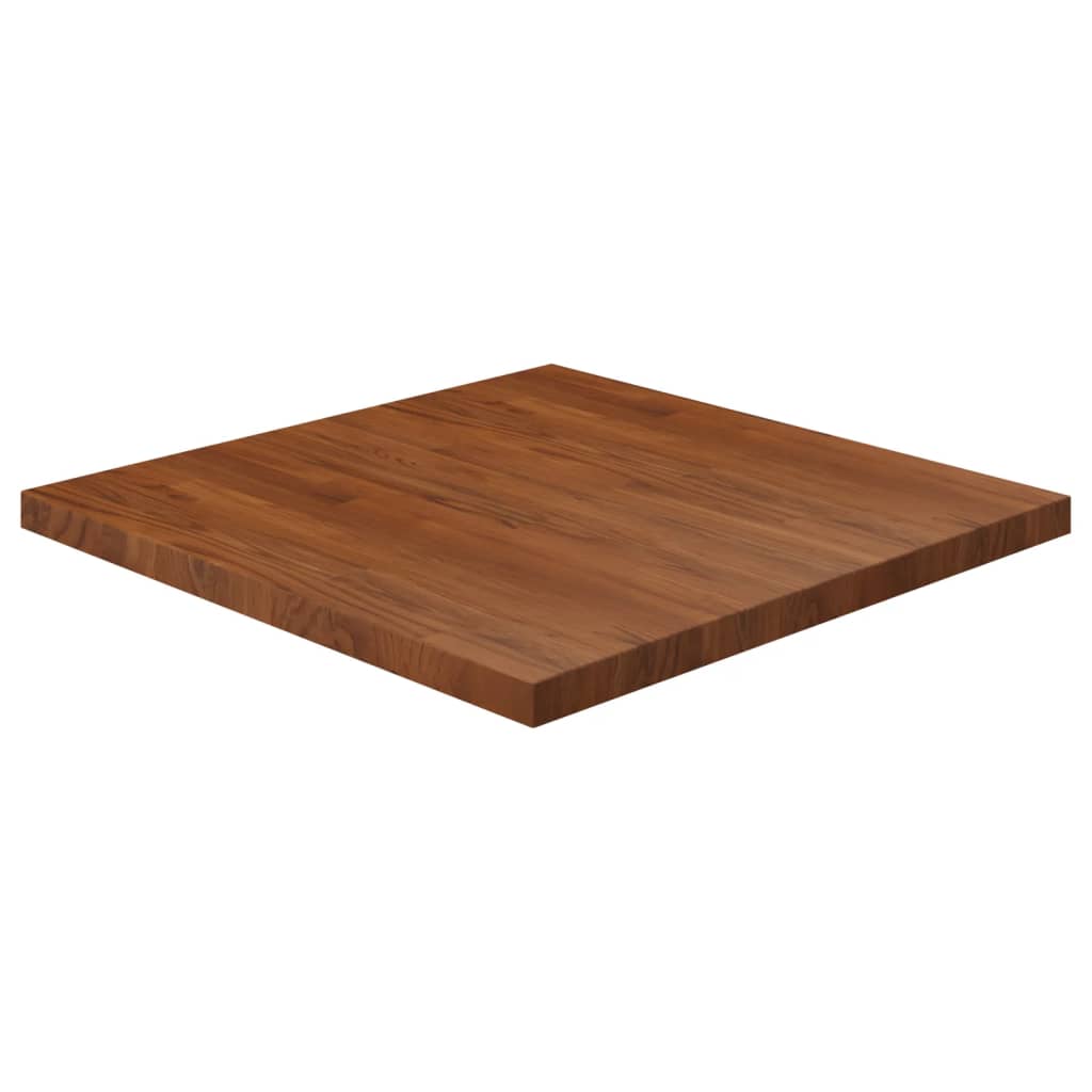 Tafelblad vierkant 70x70x2,5 cm onbehandeld massief eikenhout