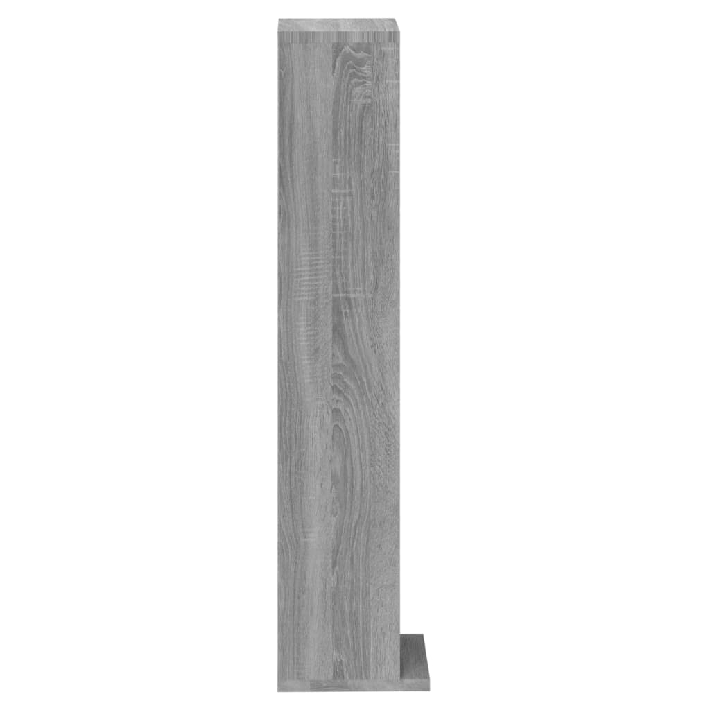 Cd-kast 21x20x88 cm bewerkt hout bruin eikenkleur