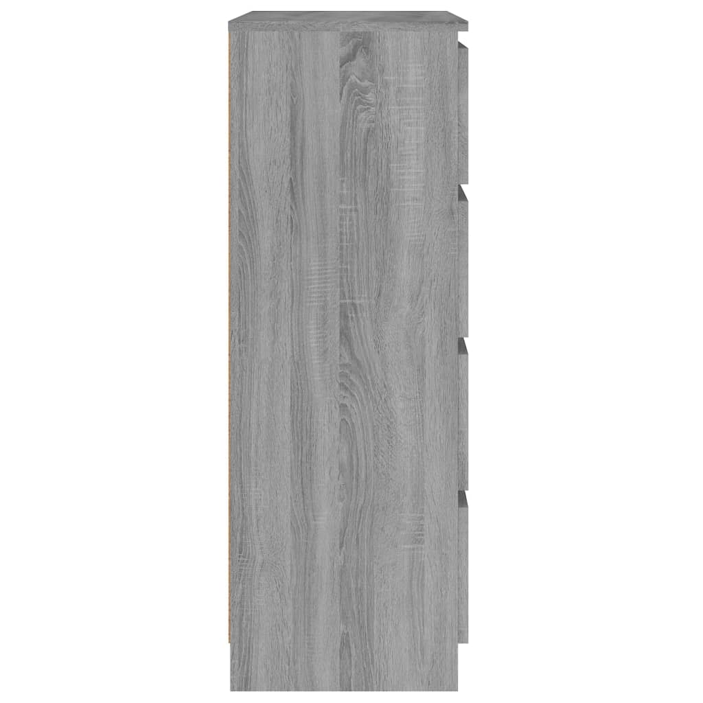 Dressoir 60x35x98,5 cm bewerkt hout eikenkleurig