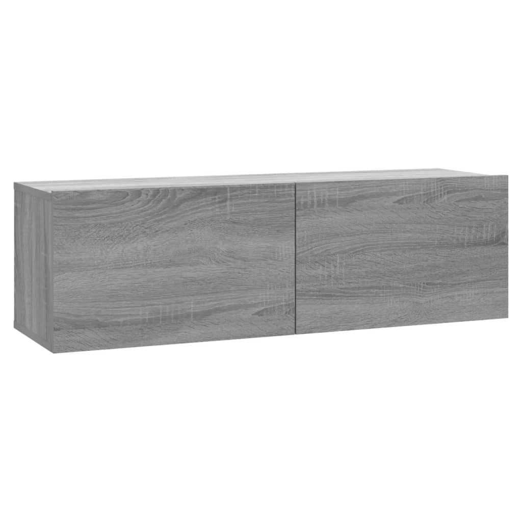 Tv-wandmeubel 120x30x30 cm bewerkt hout bruin eikenkleur