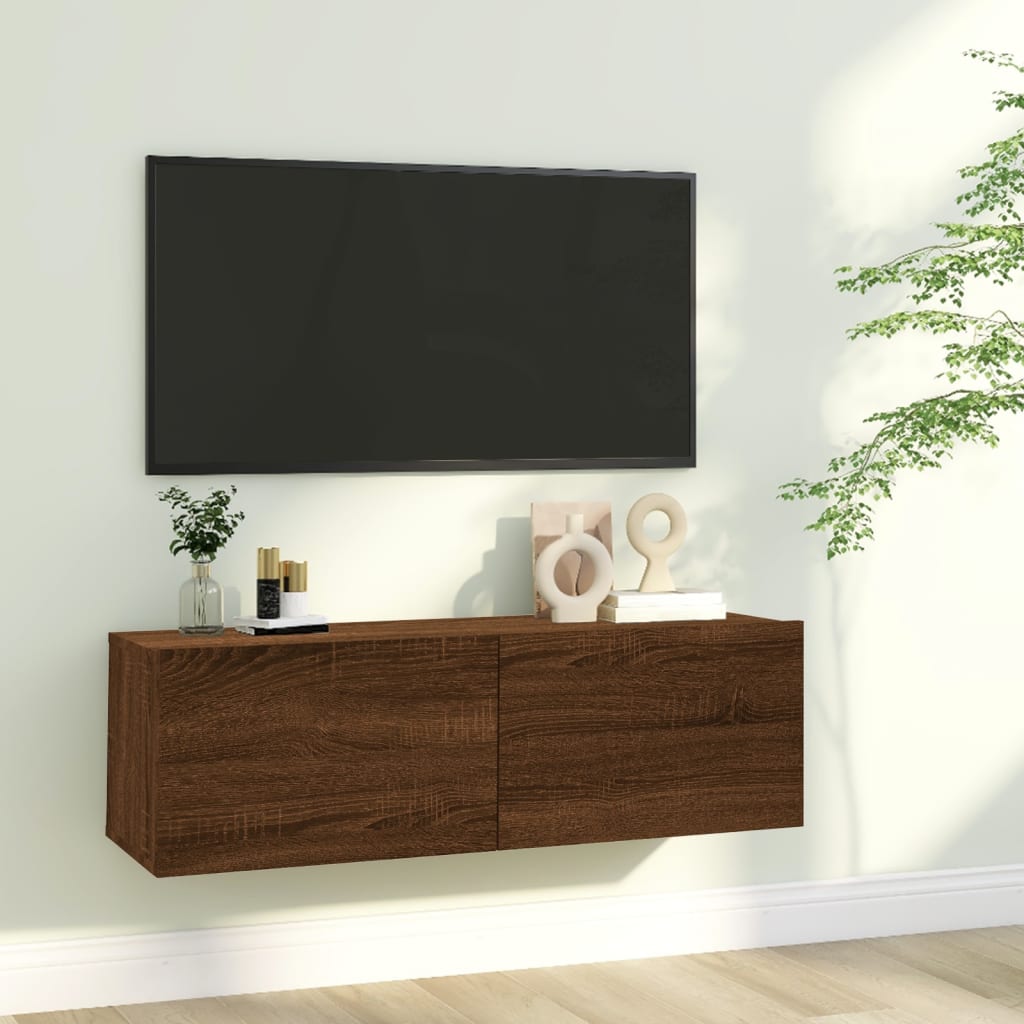 Tv-meubel 100x30x30 cm bewerkt hout