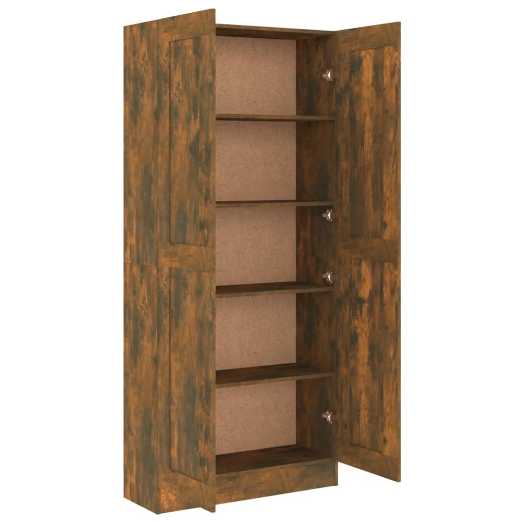 Boekenkast 82,5x30,5x150 cm bewerkt hout