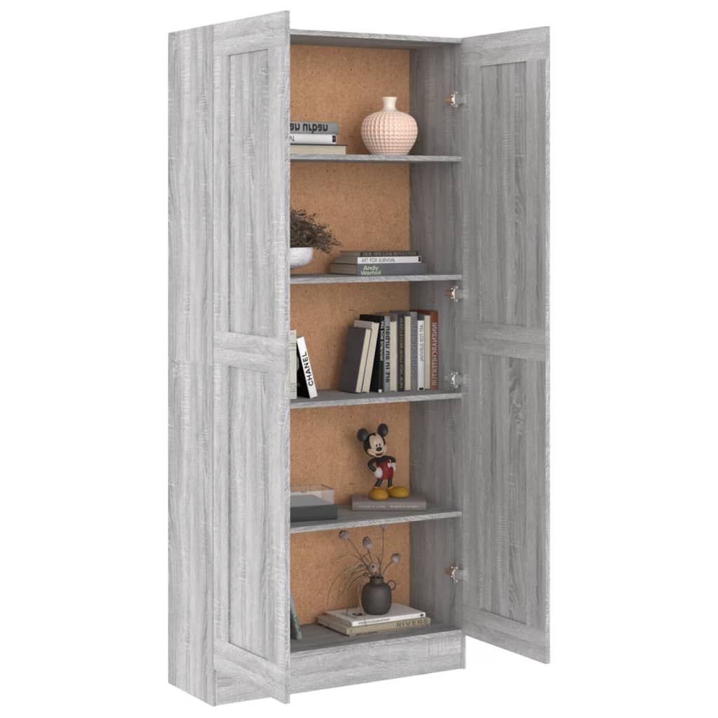 Boekenkast 82,5x30,5x150 cm bewerkt hout