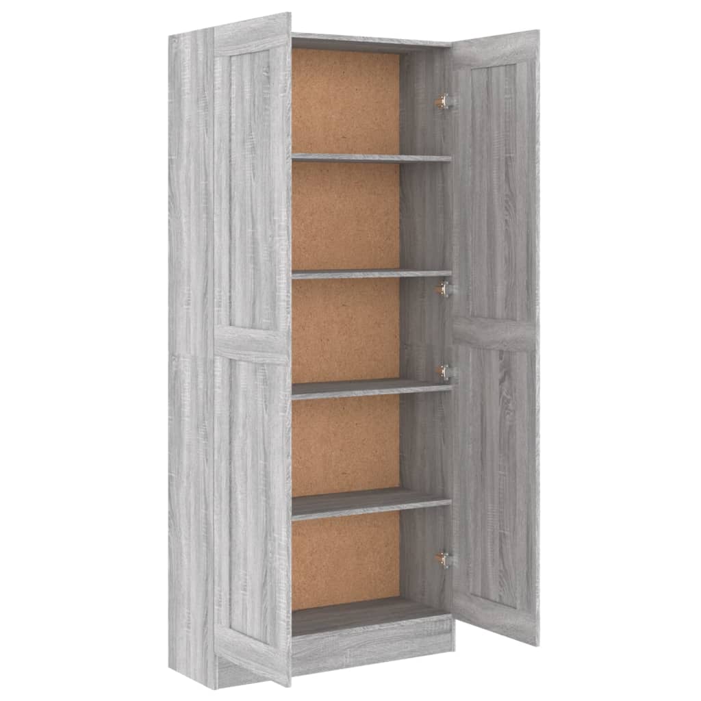 Boekenkast 82,5x30,5x150 cm bewerkt hout