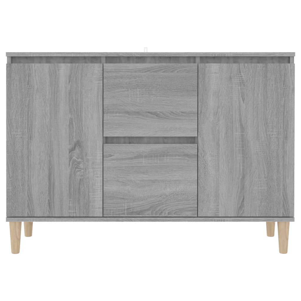 Dressoir 101x35x70 cm bewerkt hout eikenkleurig