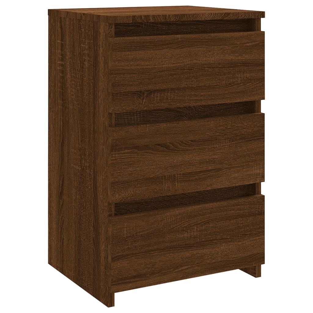 Nachtkastjes 2 st 40x35x62,5 cm bewerkt hout