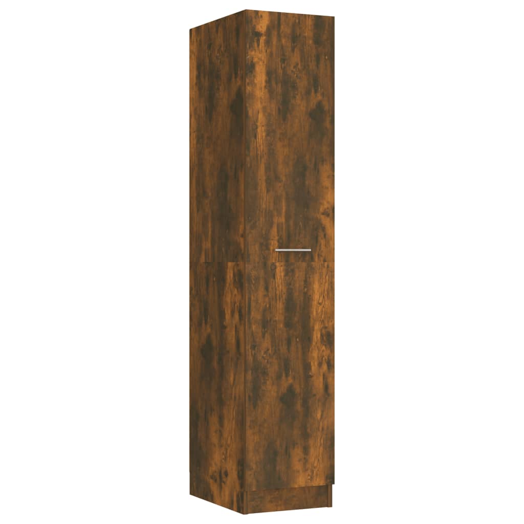 Apothekerskast 30x42,5x150 cm bewerkt hout