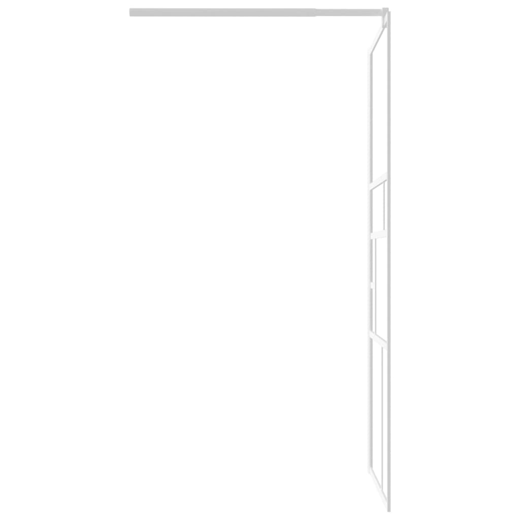 Inloopdouchewand 100x195 cm ESG-glas transparant en