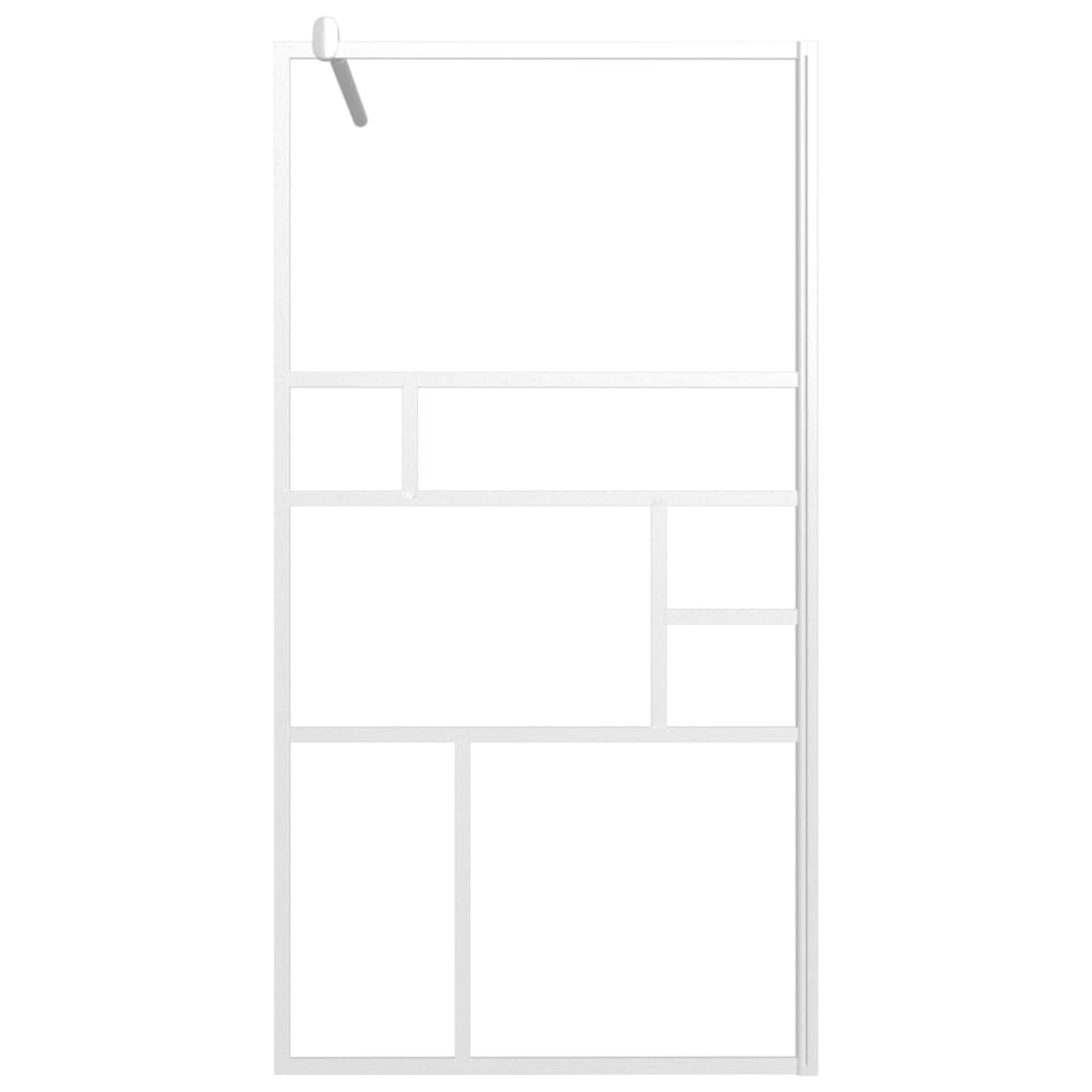 Inloopdouchewand 100x195 cm ESG-glas transparant en