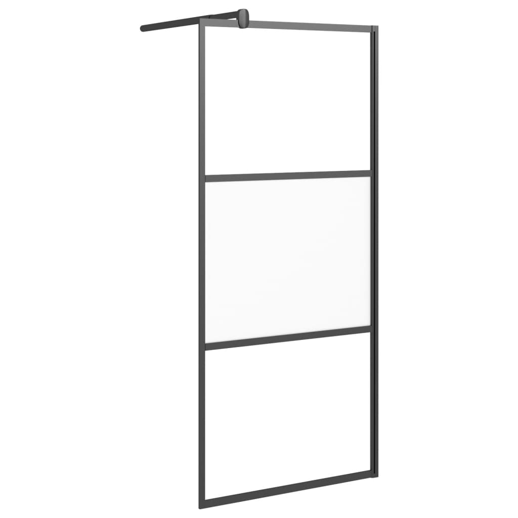 Inloopdouchewand transparant 115x195 cm ESG-glas