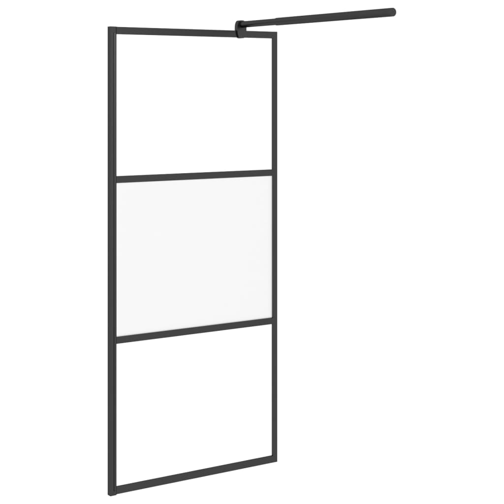 Inloopdouchewand transparant 115x195 cm ESG-glas