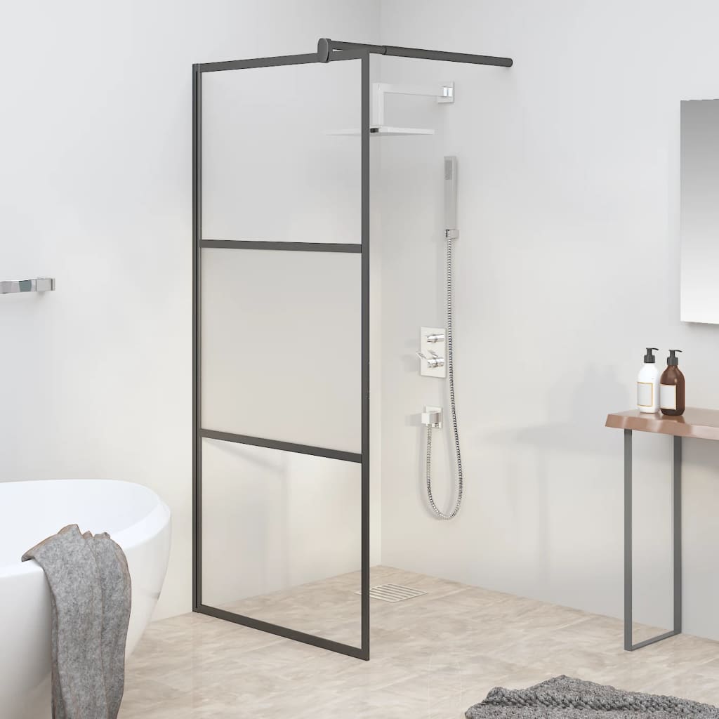 Inloopdouchewand transparant 115x195 cm ESG-glas