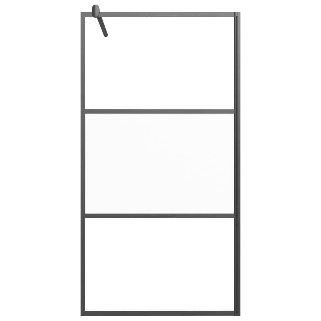 Inloopdouchewand transparant 115x195 cm ESG-glas