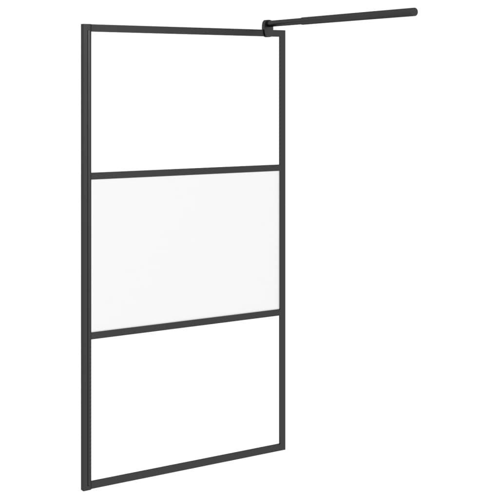 Inloopdouchewand transparant 115x195 cm ESG-glas