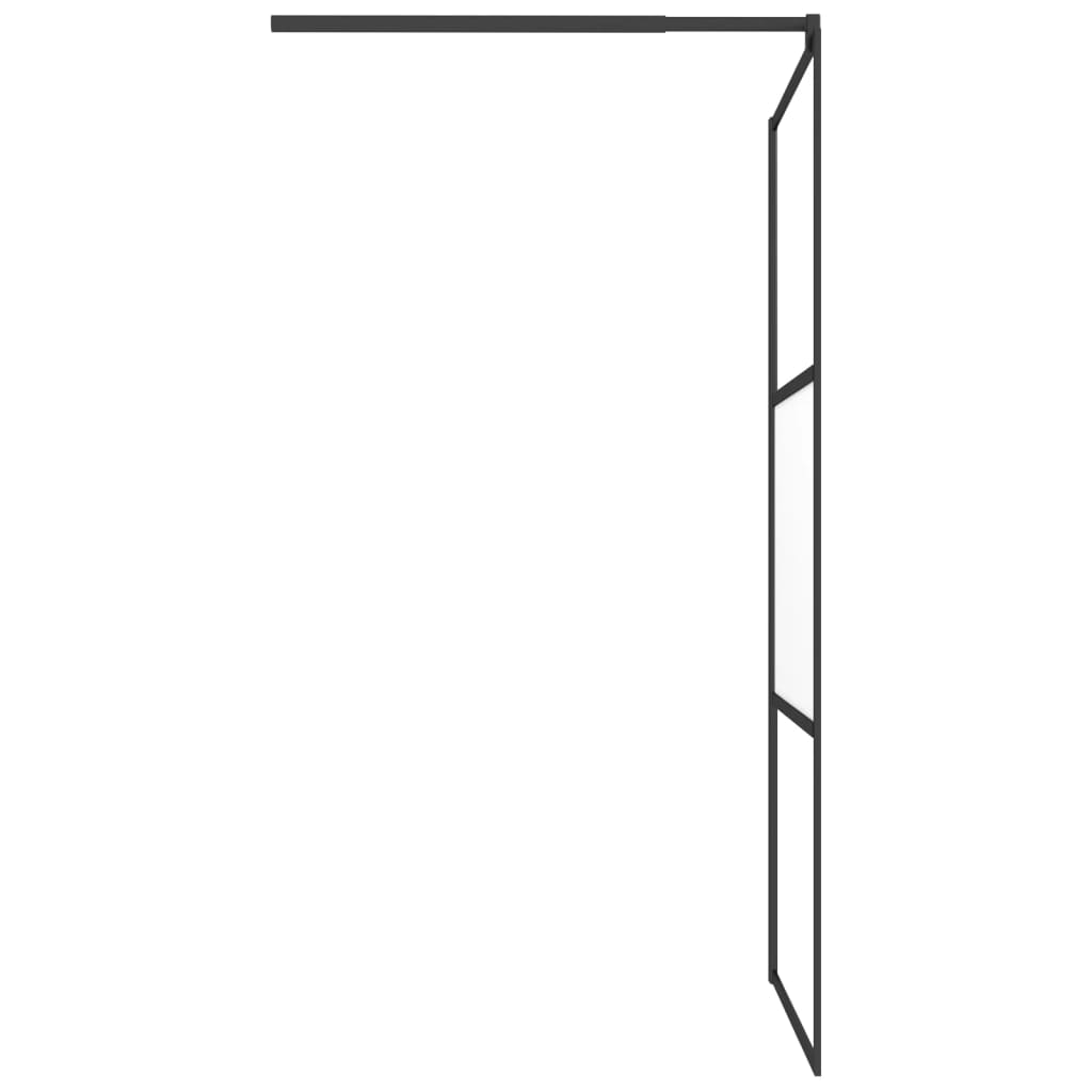 Inloopdouchewand transparant 115x195 cm ESG-glas