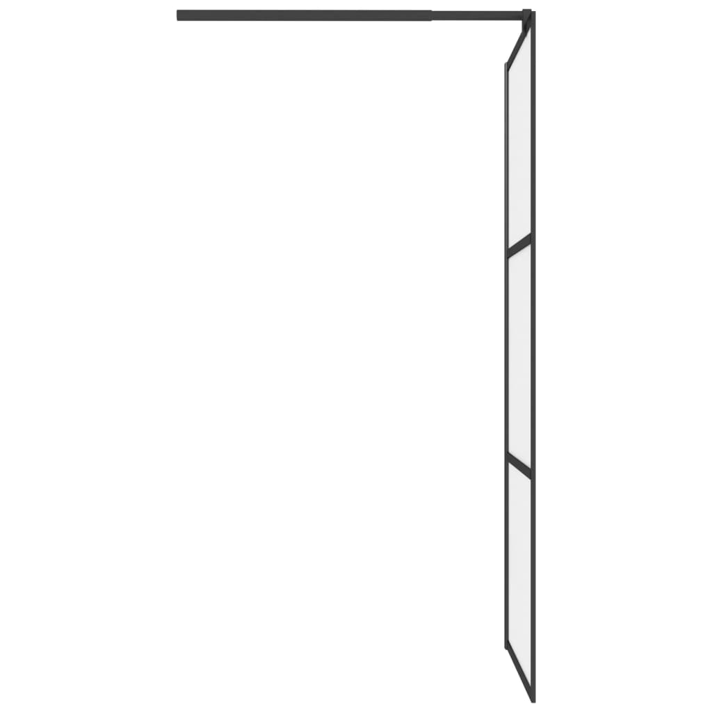 Inloopdouchewand transparant 115x195 cm ESG-glas