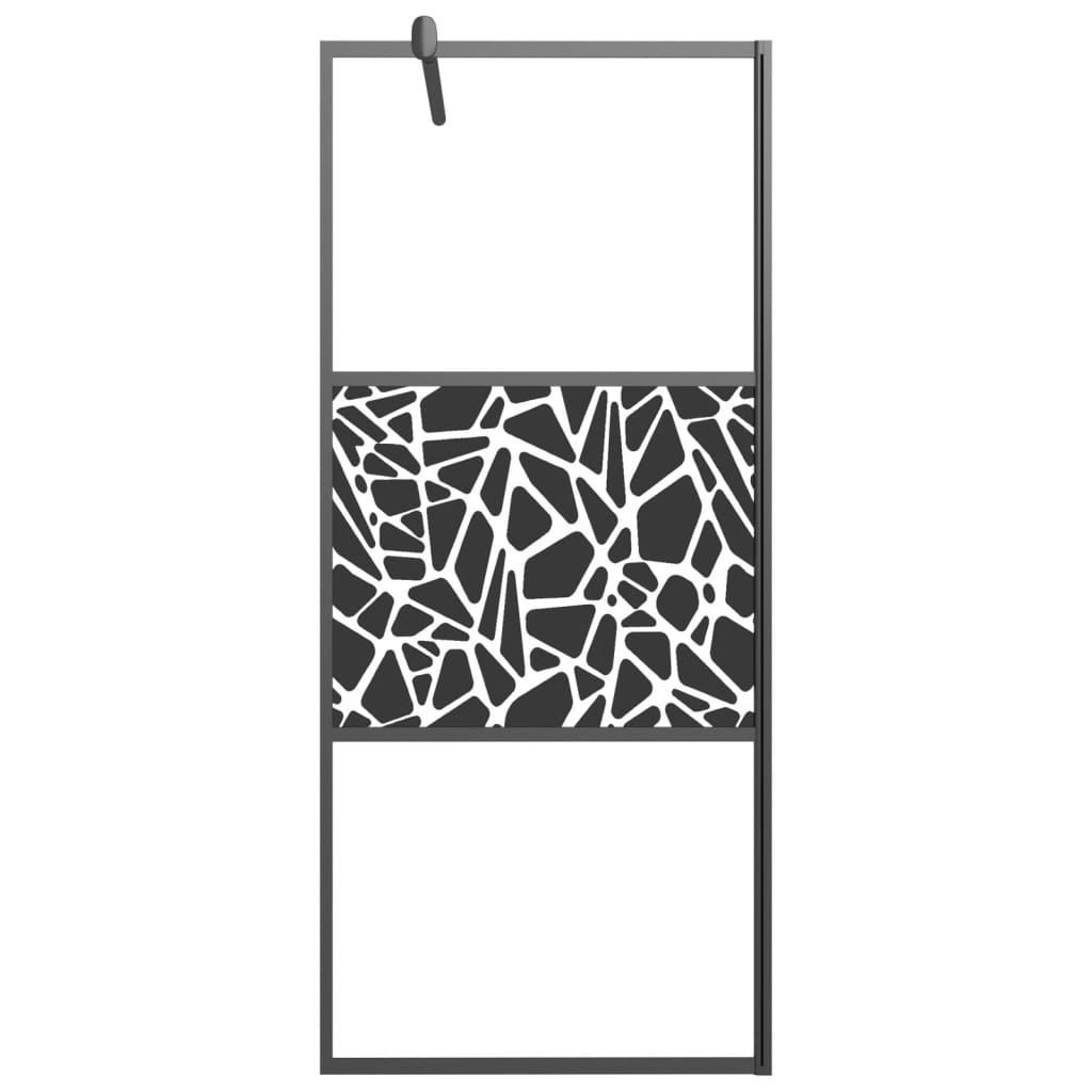 Inloopdouchewand transparant 115x195 cm ESG-glas