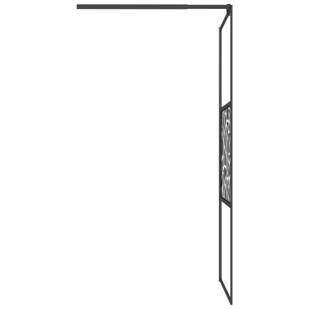 Inloopdouchewand transparant 115x195 cm ESG-glas