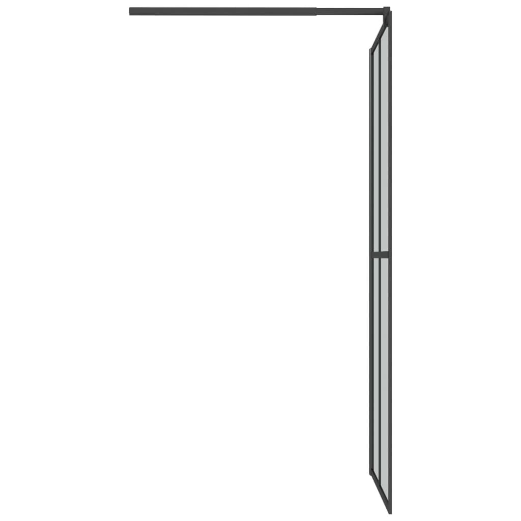 Inloopdouchewand 118x190 cm transparant gehard glas