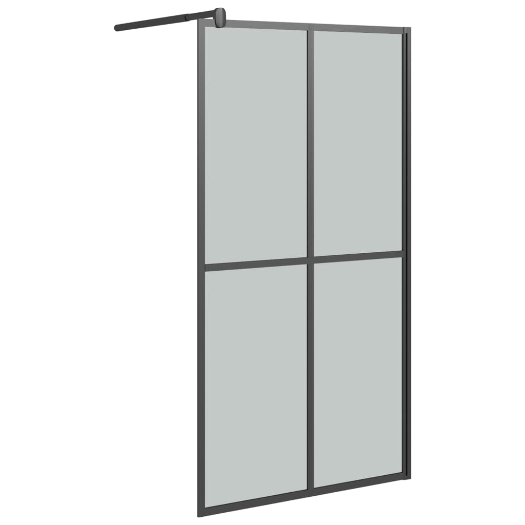 Inloopdouchewand 118x190 cm transparant gehard glas