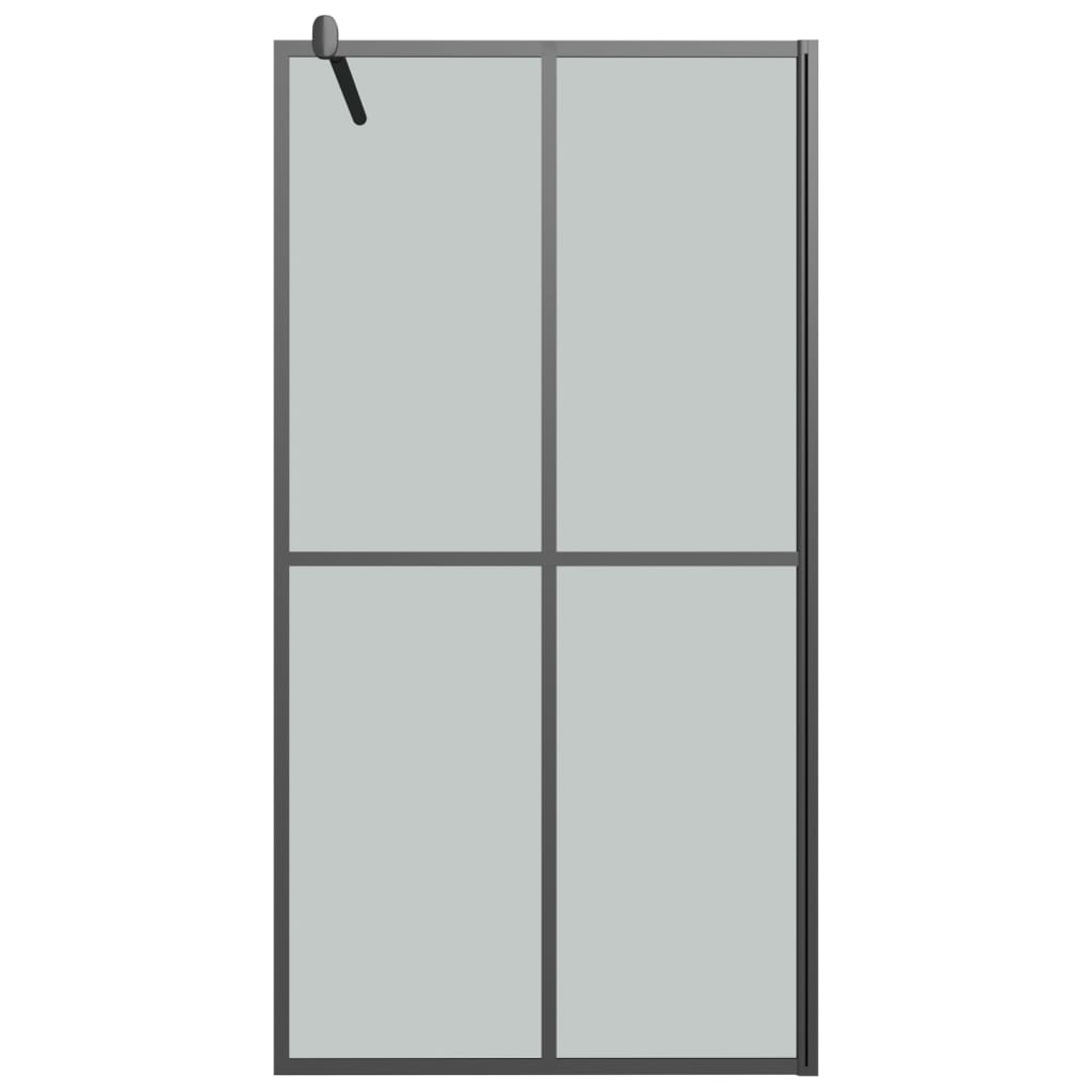 Inloopdouchewand 118x190 cm transparant gehard glas