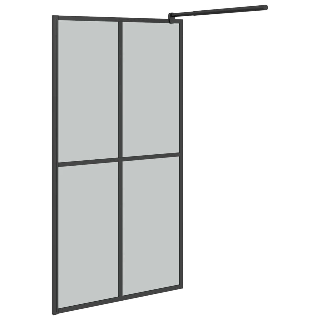 Inloopdouchewand 118x190 cm transparant gehard glas