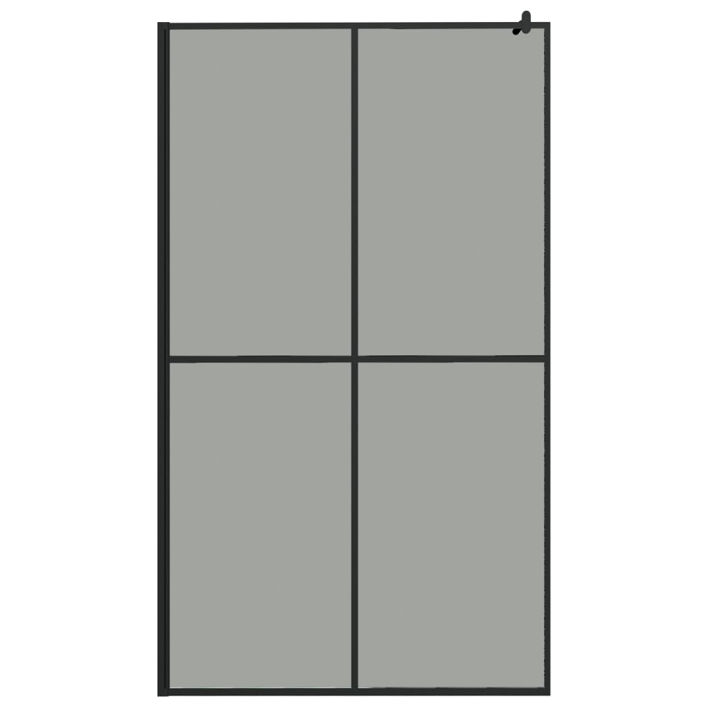 Inloopdouchewand transparant 100x195 cm ESG-glas goudkleurig