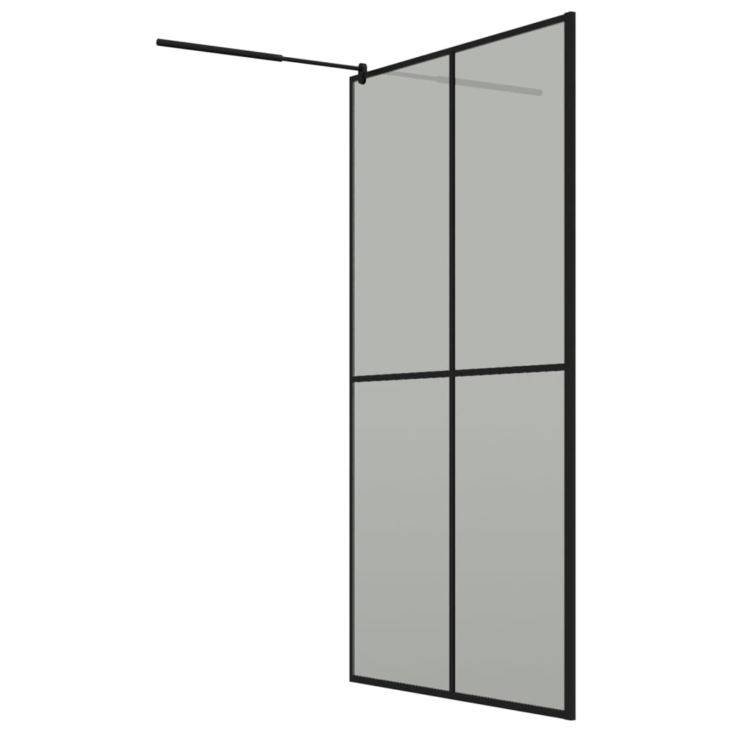 Inloopdouchewand 118x190 cm transparant gehard glas