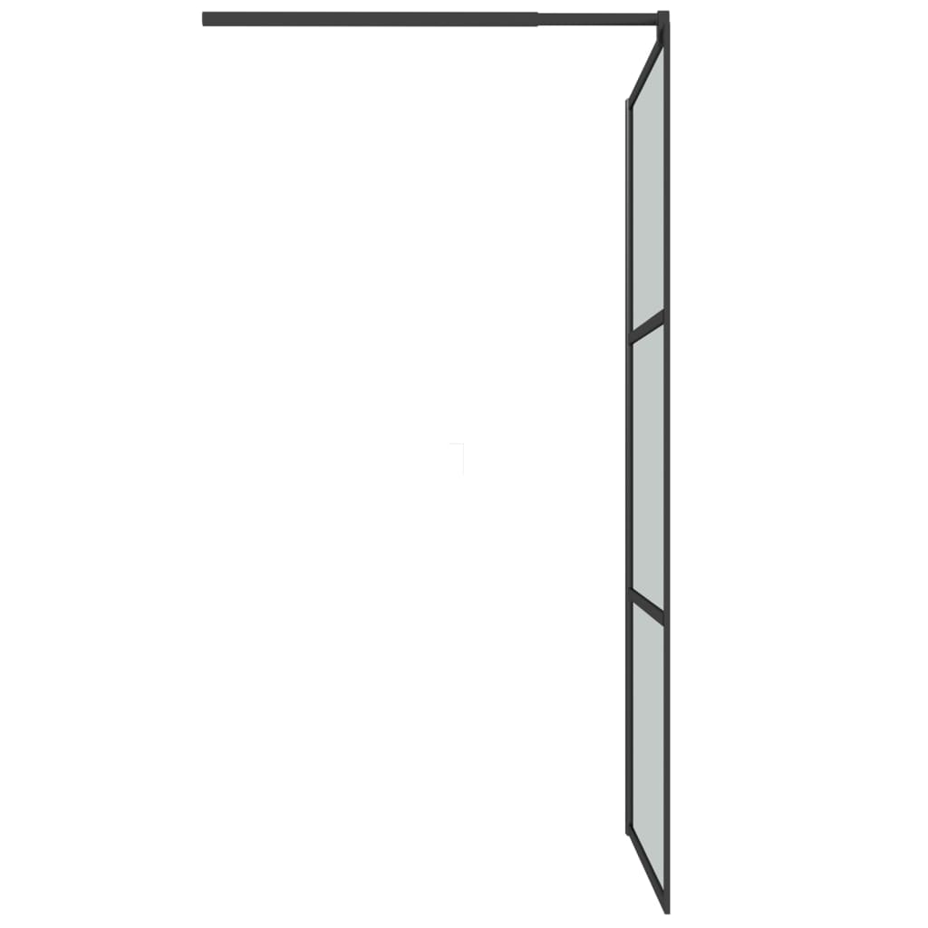 Inloopdouchewand transparant 115x195 cm ESG-glas