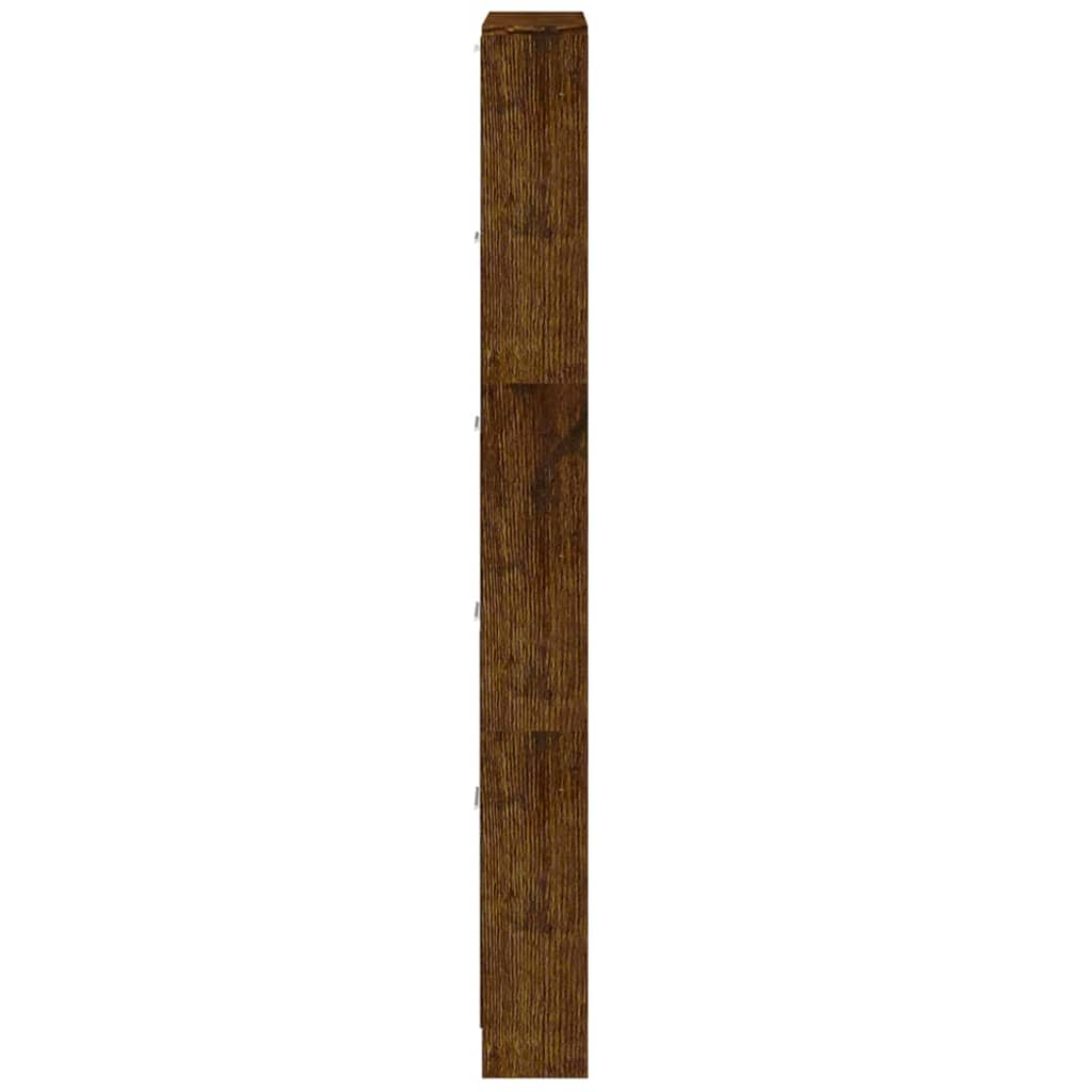 Schoenenkast 59x17x169 cm bewerkt hout