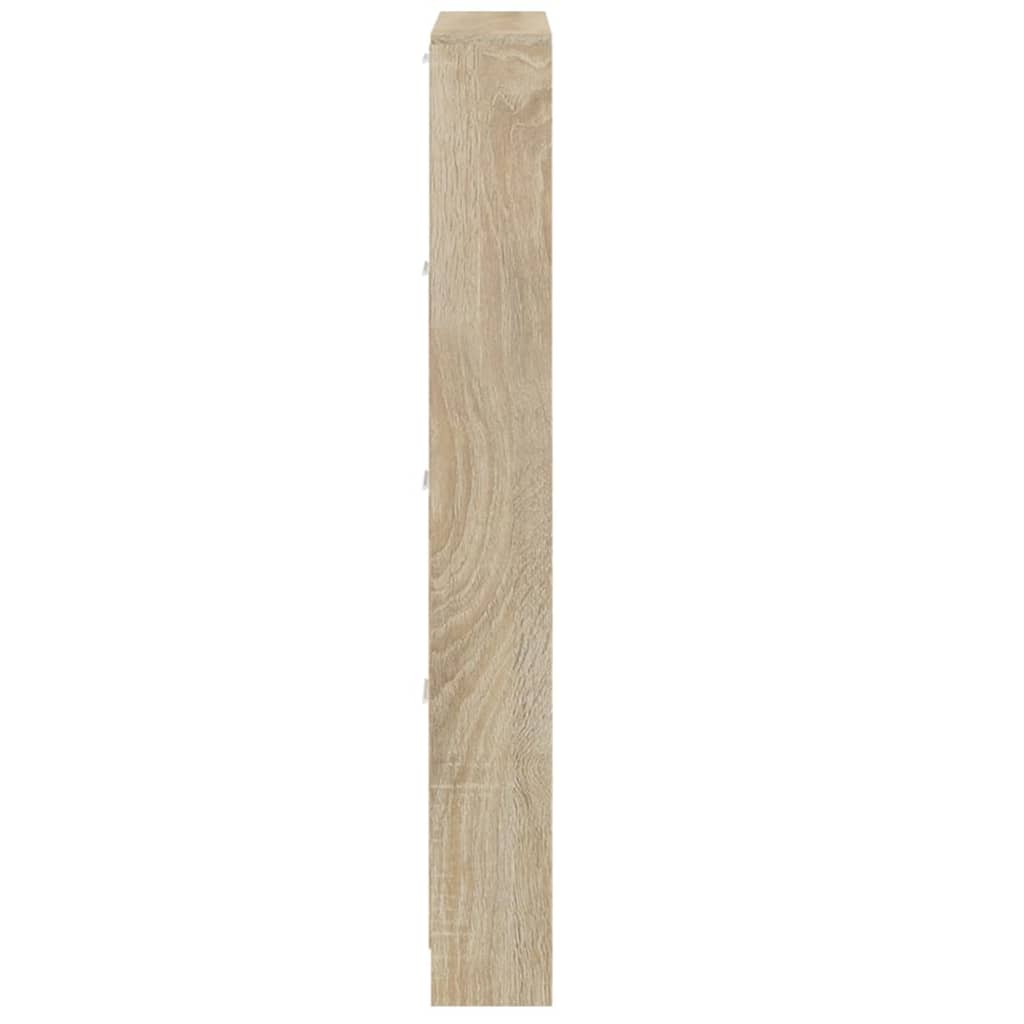 Schoenenkast 59x17x169 cm bewerkt hout