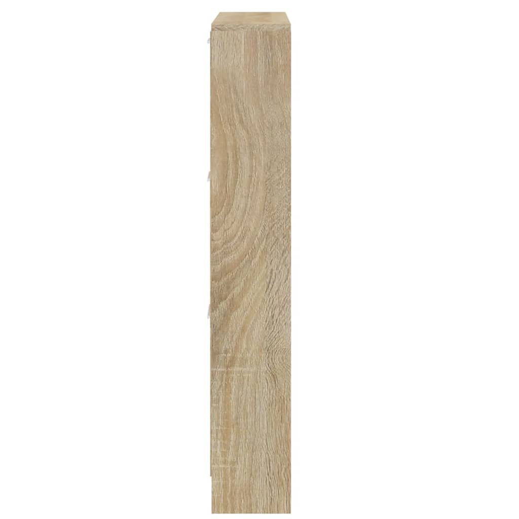 Schoenenkast 59x17x169 cm bewerkt hout