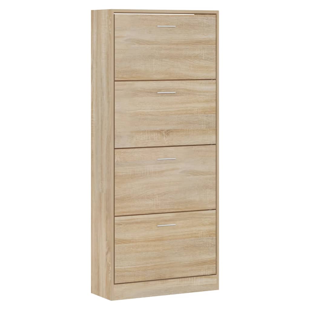 Schoenenkast 63x24x81 cm bewerkt hout