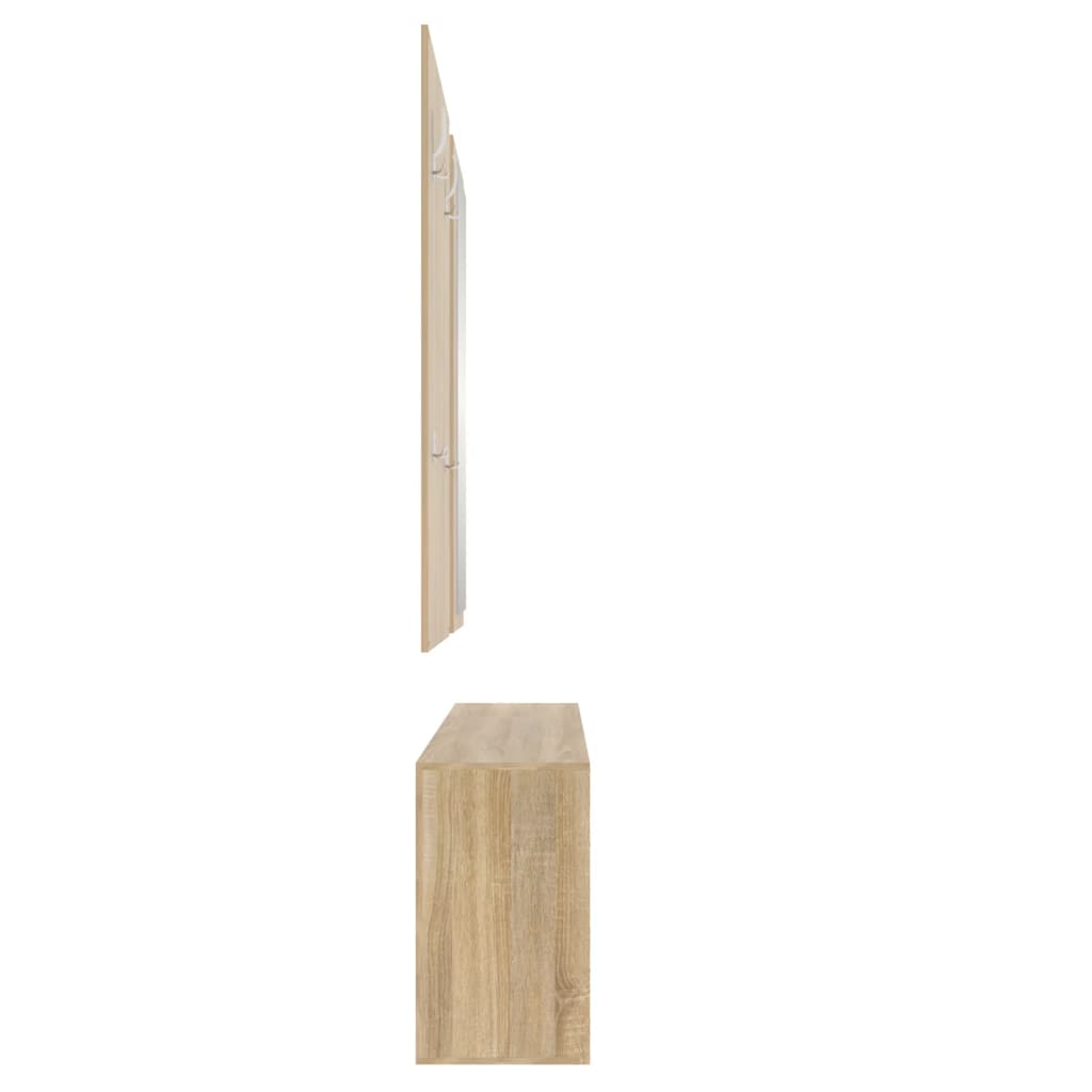 Schoenenkastset 3-in-1 bewerkt hout