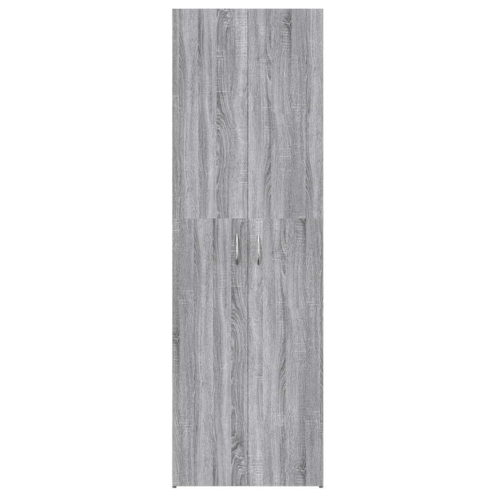 Archiefkast 60x32x115 cm bewerkt hout