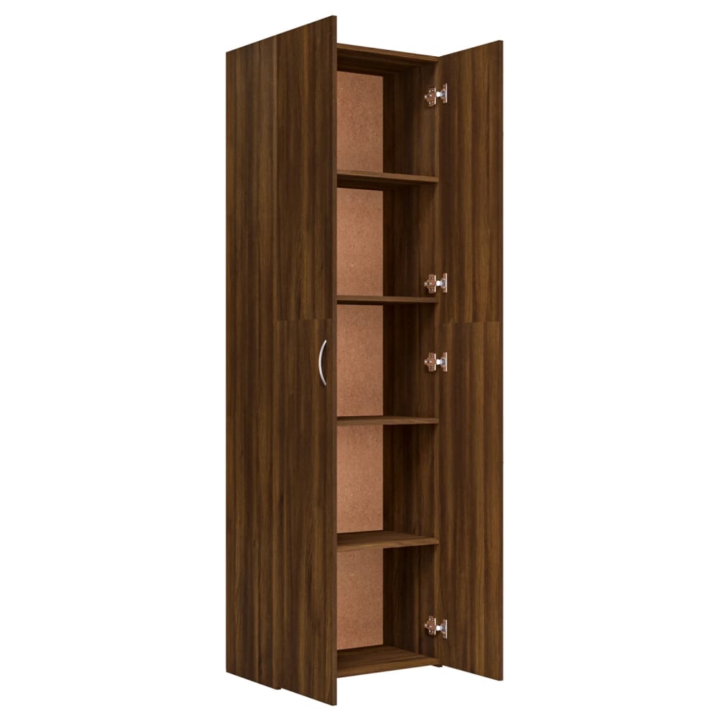 Archiefkast 60x32x115 cm bewerkt hout