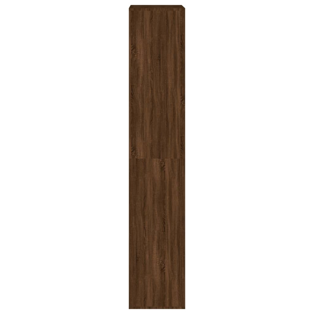 Schoenenkast 54x34x183 cm bewerkt hout eikenkleurig