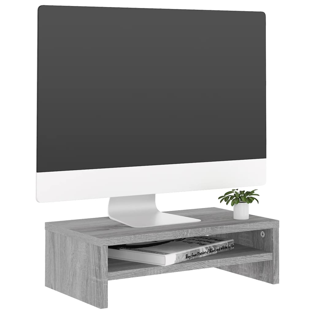 Monitorstandaard 42x24x13 cm bewerkt hout