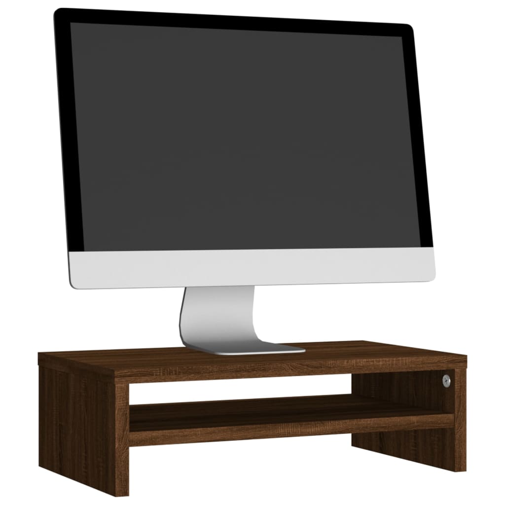 Monitorstandaard 42x24x13 cm bewerkt hout