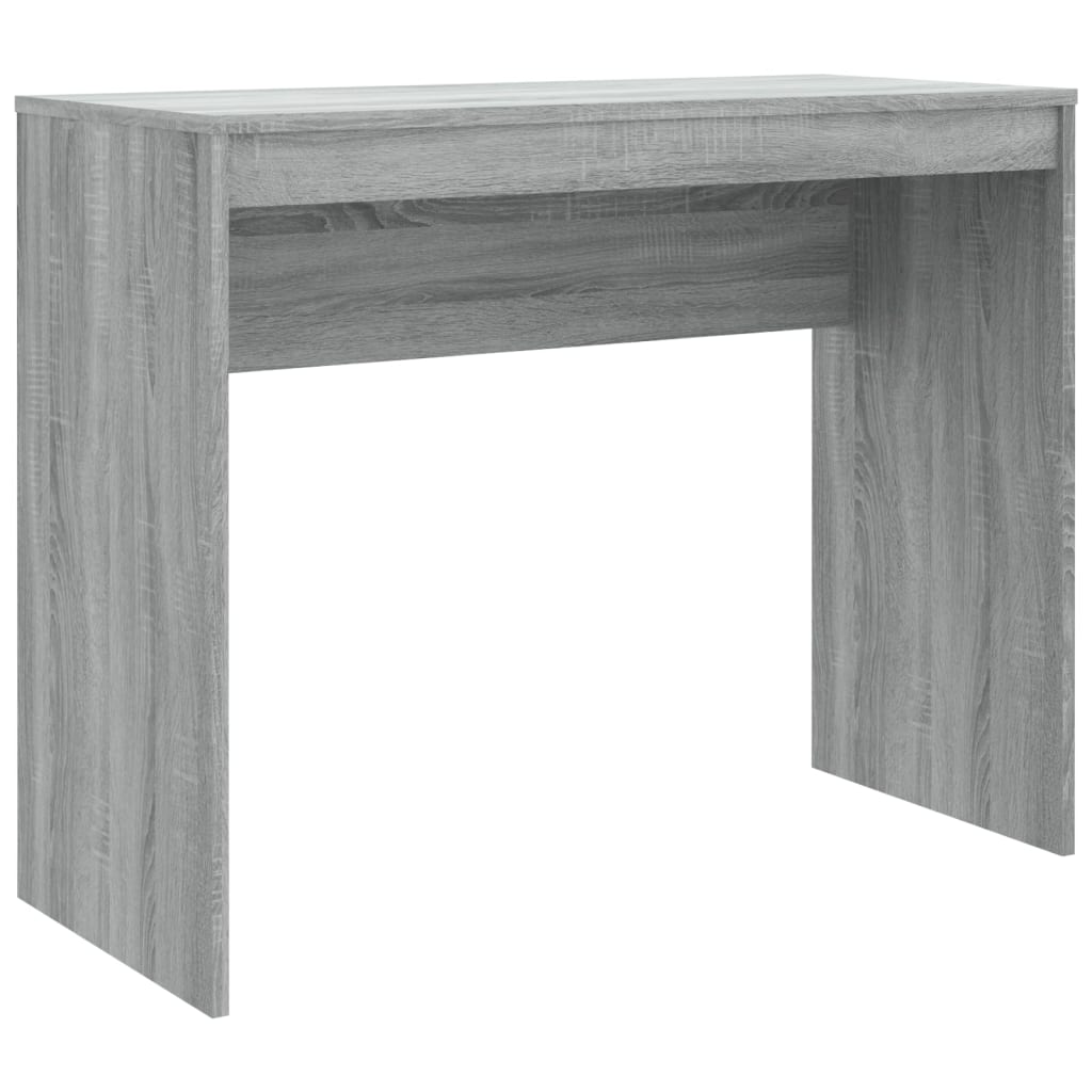 Bureau 90x40x72 cm bewerkt hout eikenkleurig