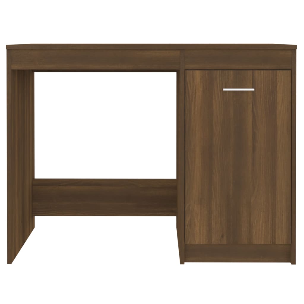 Bureau 100x50x76 cm bewerkt hout eikenkleurig