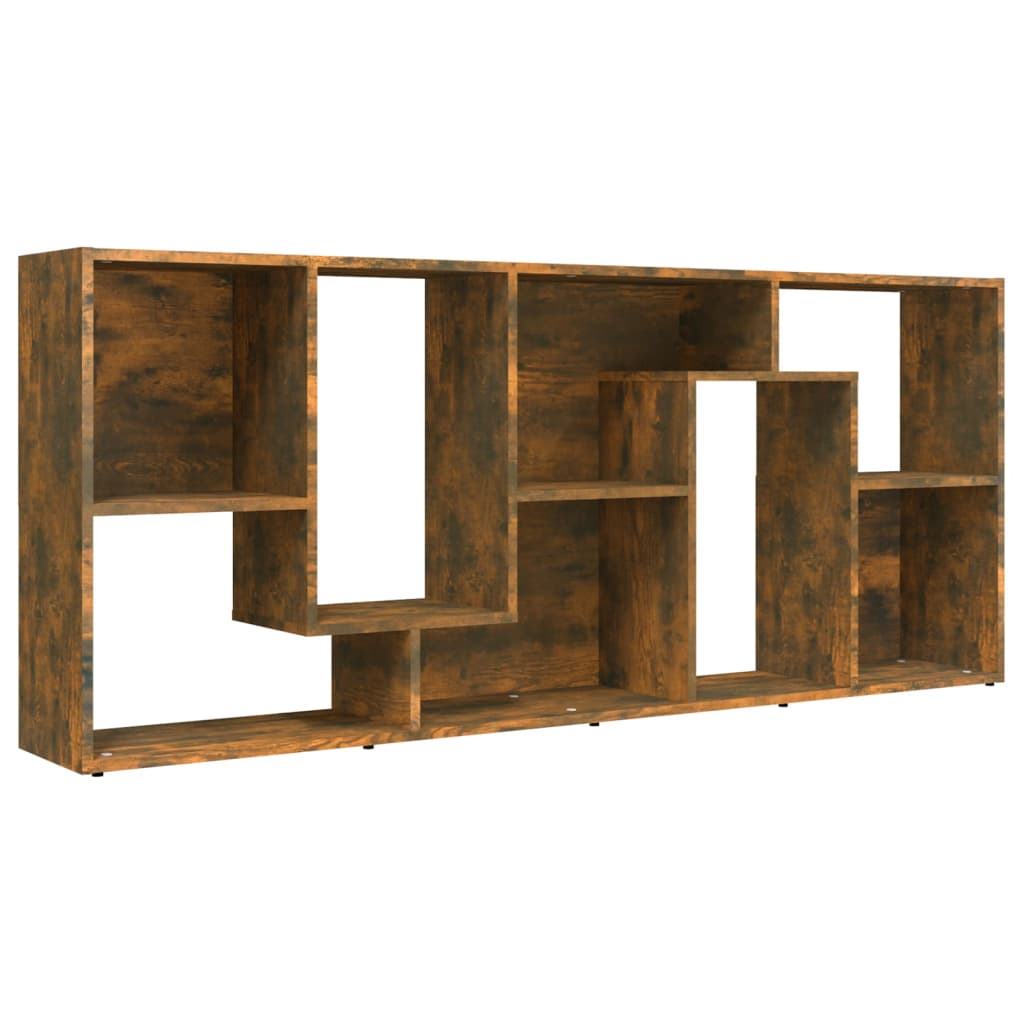 Boekenkast 67x24x161 cm bewerkt hout eikenkleurig