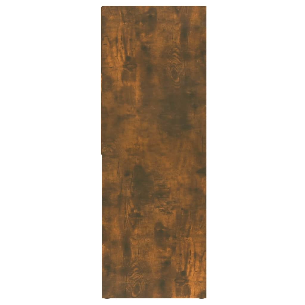 Boekenkast 67x24x161 cm bewerkt hout eikenkleurig