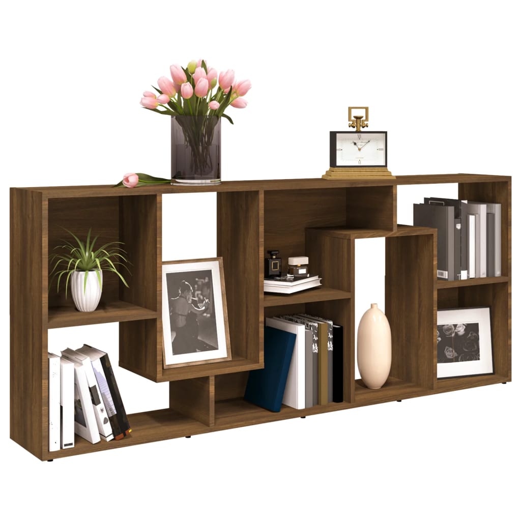 Boekenkast 67x24x161 cm bewerkt hout