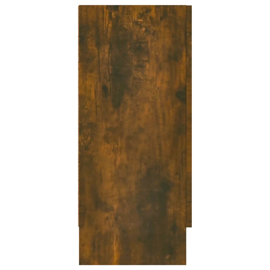 Vitrinekast 120x30,5x70 cm bewerkt hout zwart