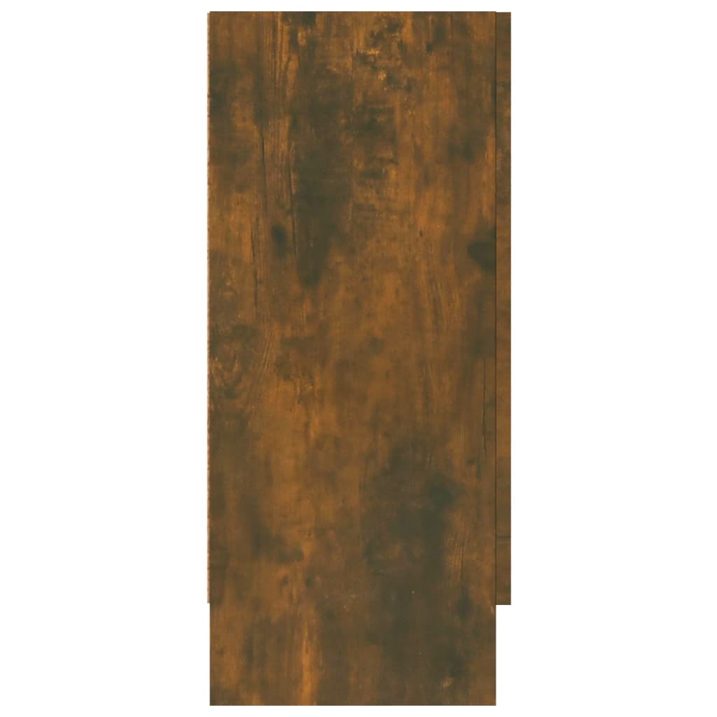 Vitrinekast 120x30,5x70 cm bewerkt hout zwart