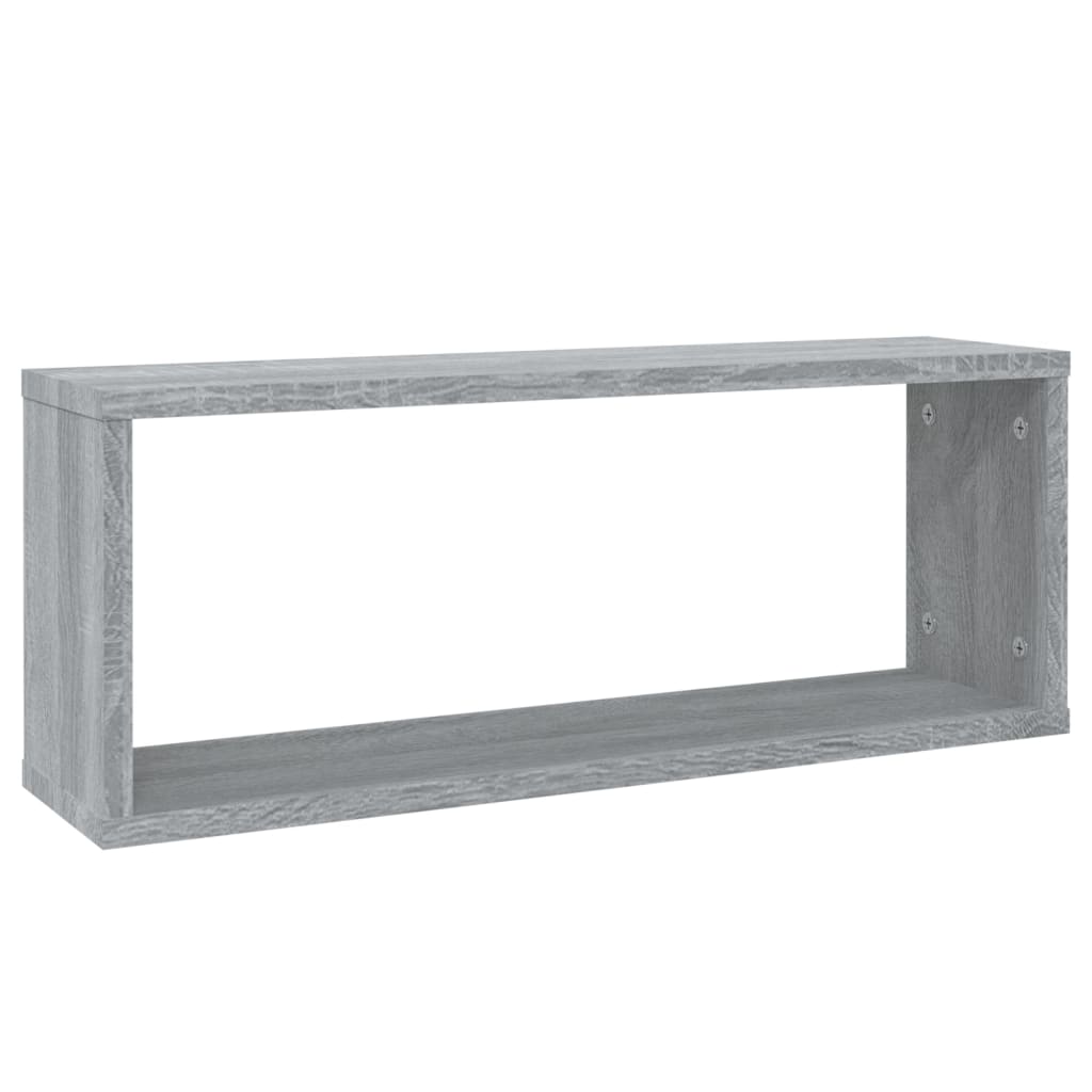 Wandschappen kubus 6 st 60x15x23 cm bewerkt hout