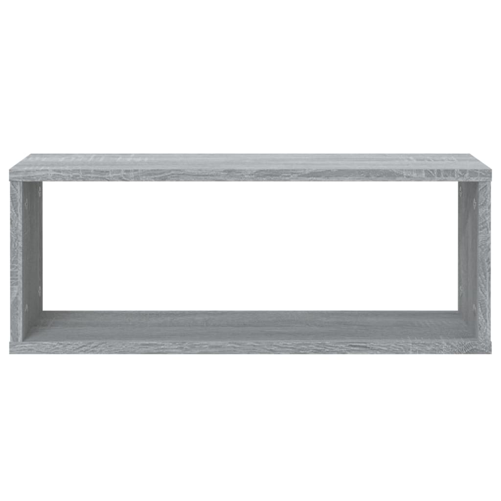 Wandschappen kubus 6 st 60x15x23 cm bewerkt hout