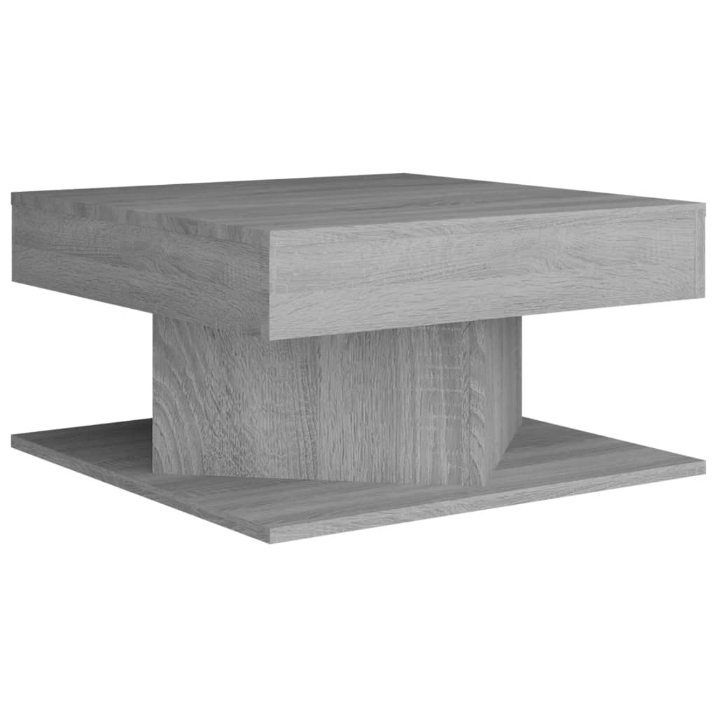 Salontafel 57x57x30 cm bewerkt hout