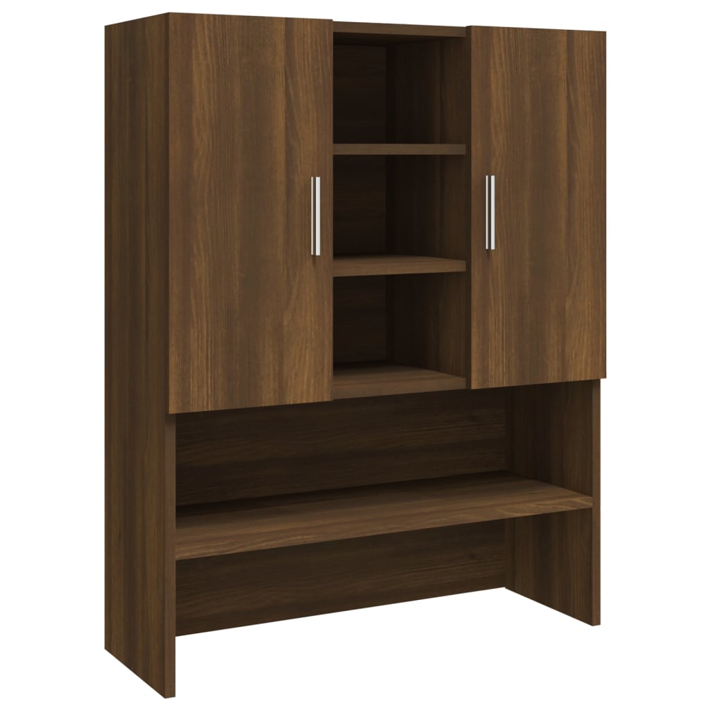 Wasmachinekast 70,5x25,5x90 cm oud houtkleurig